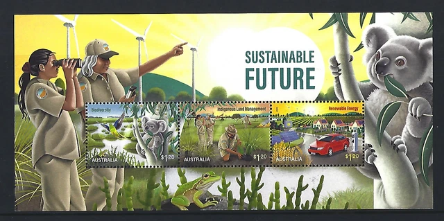 Australia 2023 Sustainable Future Miniature Sheet Unmounted Mint, Mnh
