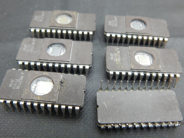 Mitsubishi M5L2716K Cdip Eprom - Lot Of 6 Ics - Usa Seller Fast Shipping