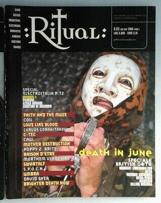 Ritual Magazine Lotto 5 Riviste N.3+37-40 Gothic-Death in June,Coil,VNV Nation 