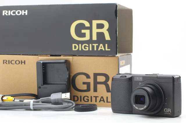 SH 494 [TOP MINT in Box ] RICOH GR DIGITAL 8.1MP BLACK Dgitial Camera From JAPAN