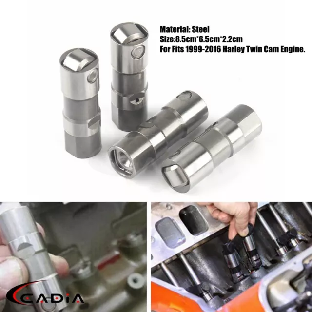 High Performance Hydraulic Roller Lifter Tappets for Harley Twin Cam 1999-2016