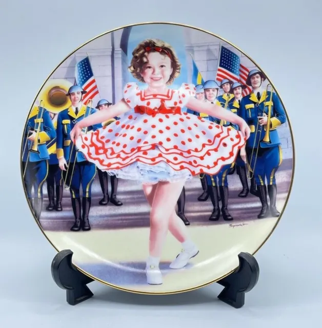 Danbury Mint Shirley Temple Authorized Stand Up and Cheer Collector Plate AA5183