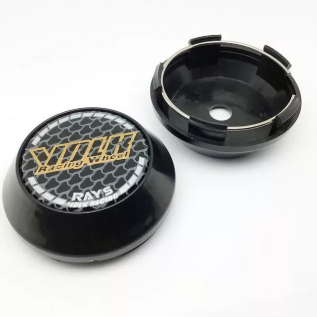 4 pcs 65 mm for RAYS VOLK  Black Grey Alloy Wheel Center Caps Rim Caps Hub Caps