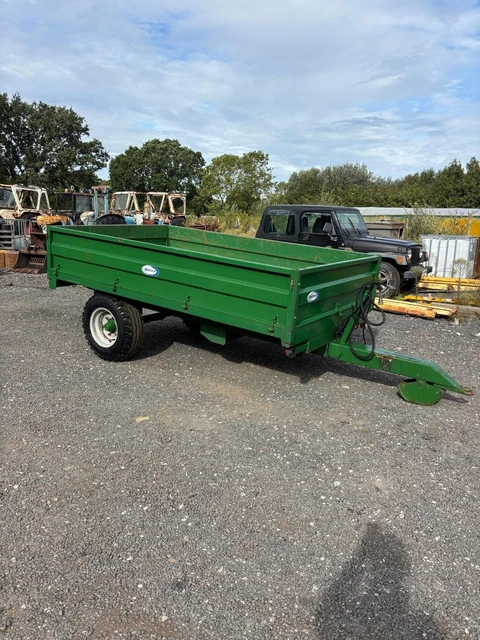 P Drop Rv TIPPING TRAILER 10X6 DROP SIDES HYDRAULIC BRAKES JOHN DEERE GREEN By ...