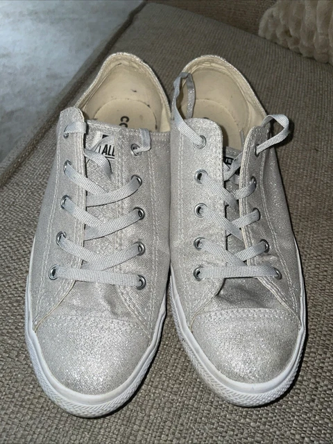 Ladies silver converse size 6 sales