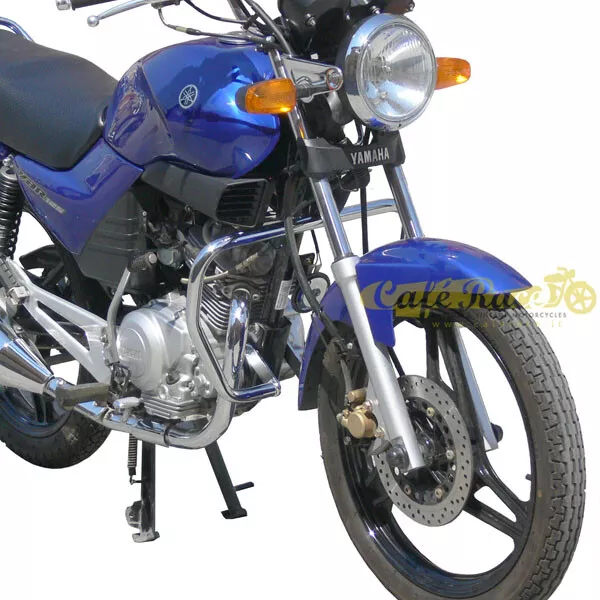 Paramotore crash bar cromato Spaan per Yamaha YBR 125 Ø30mm para motore