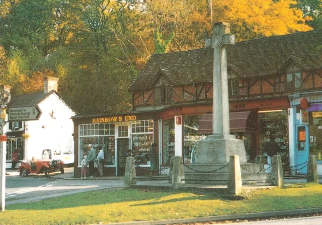 Burley Dorset Postcard 1994 Delpool Natural Colour