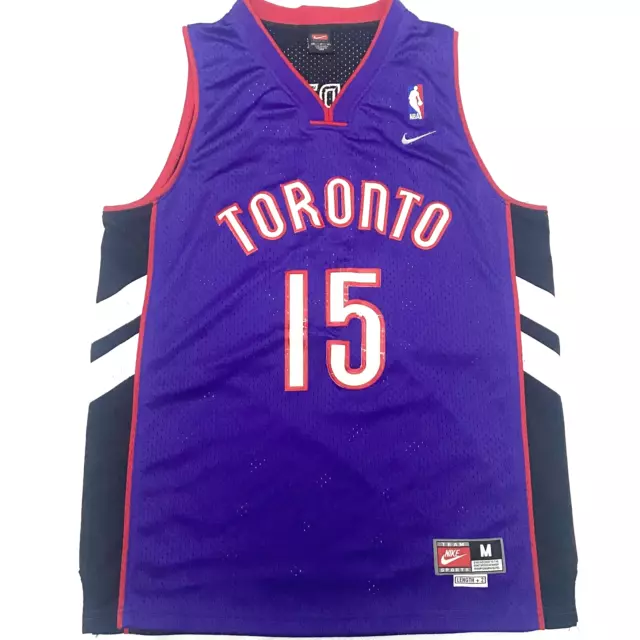 Vintage Toronto Raptors Nike Jersey Adult Medium Black Vince Carter Nba Sewn