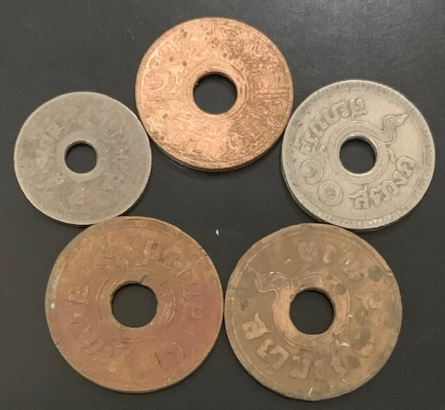 Siam Commemorative High Value King Rama8 1/5/10Satang 8 coins