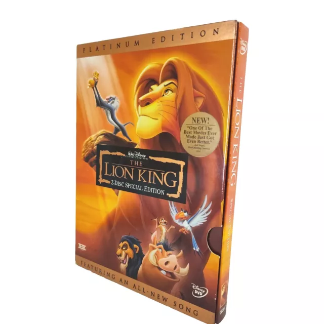 The Lion King (DVD, 2003, 2-Disc Set Platinum Edition) Featuring an All-New Song