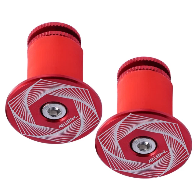 2 Pcs Cycling Locking End Caps Motor Bike Bicycle Handlebar Expand