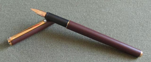 Füller fountain pen Montblanc slim line braun