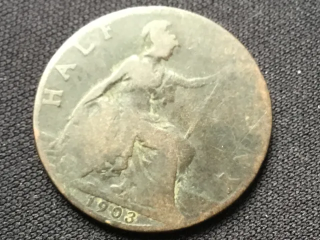 1903 Edward VII half Penny British half penny