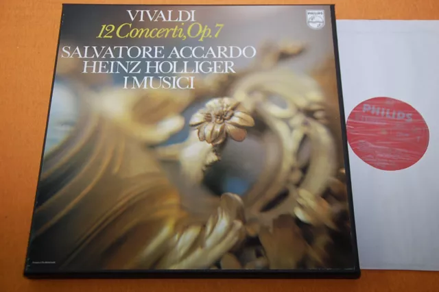Accardo Holliger I Musici Vivaldi 12 Concerti op.7 Dutch Philips Stereo 2LP NM