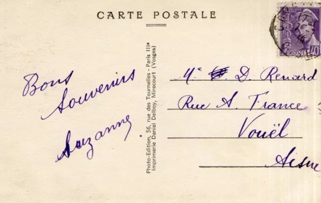 M07 / Dept 60 Cpa Coye La Foret Le Chateau De Queen Blanche Travel See Back 2