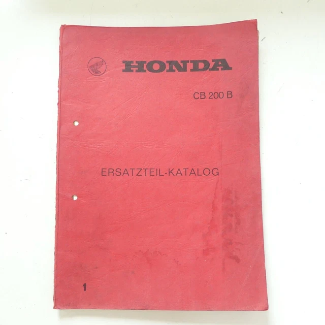 ORIGINAL HONDA CB 200 B Ersatzteilkatalog Ersatzteilliste Handbuch