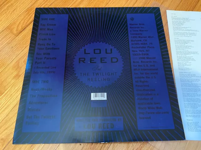 LOU REED SET The Twilight Reeling Vinyl Original German Pressing $74.99 ...