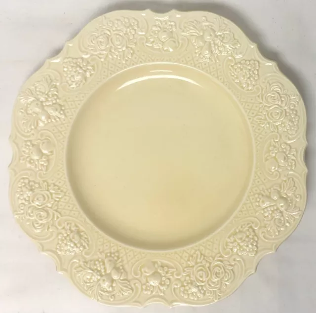 Crown Ducal Florentine Butter Cream Ivory Lunch ~ Salad Plate Made In England 9"