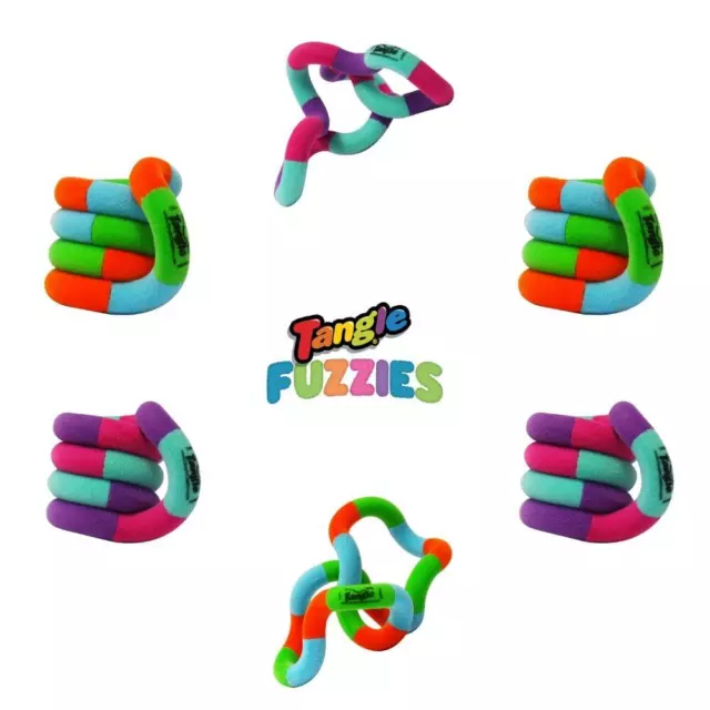 Fidget Sensory Toy Tangle Jr FUZZIES Fuzzy Tactile Stress Anxiety Stim SEN ASD