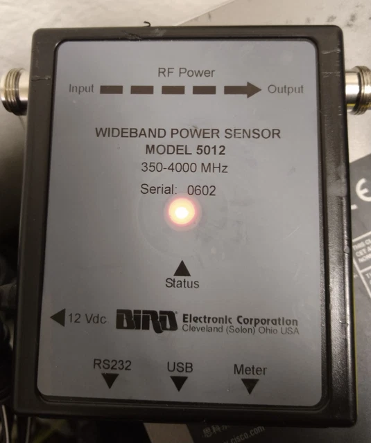 Bird 5012 USB RS232 WIDEBAND POWER SENSOR 300MHz 4GHz N Socket 150W Power Meter