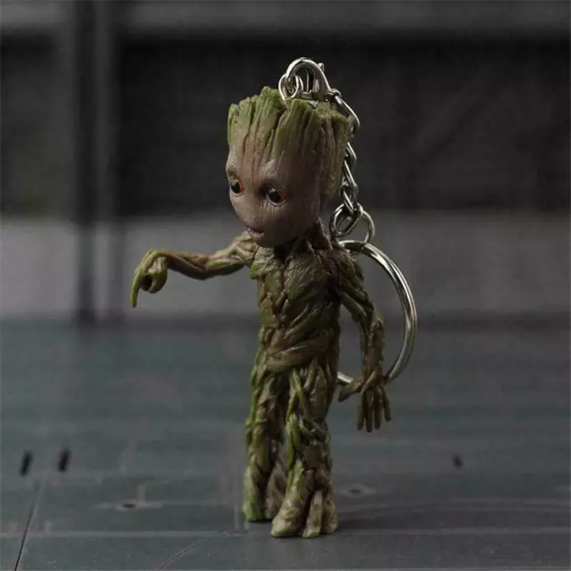 NIB Guardians of the Galaxy Vol.2 Baby Groot Bombenknopf Drucken Key Chain Figur