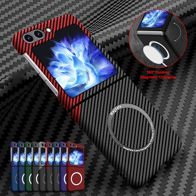 FOR SAMSUNG GALAXY Z Flip 5/4/3 5G Carbon Fiber MagSafe