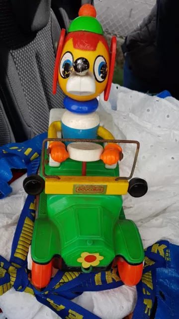 Babar en voiture à tirer Educalux