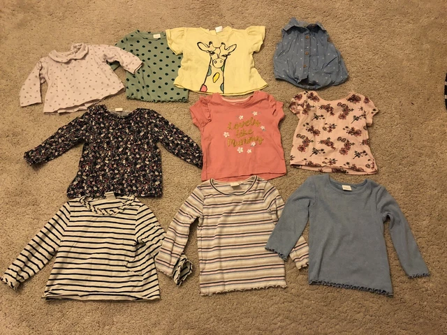 Baby Girl Tops Bundle 6-9 Months Zara Next Etc