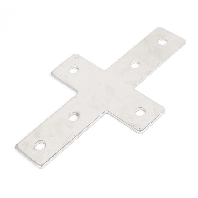 CROSS SHAPED FLAT Plate Corner Brace Angle Bracket Support Holder