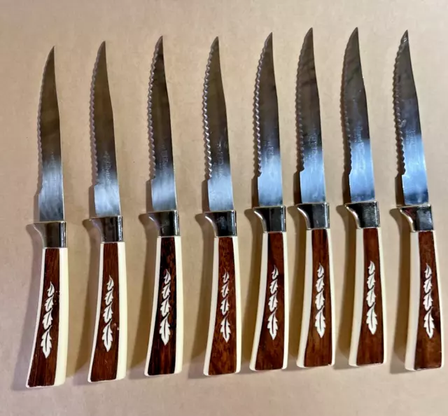 Set Of 8 Regent Sheffield Warwick carving, boning steak knives