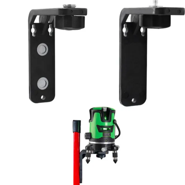 Strong Magnetic Laser Level L-Bracket 1/4" 5/8" Wall Mount Holder Stand Bracket