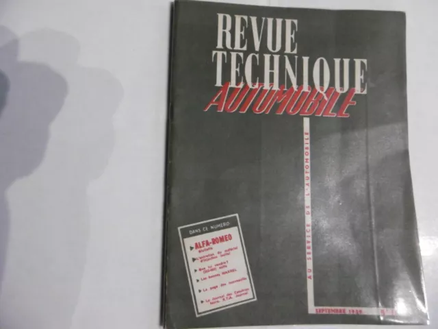 ALFA-ROMEO Giulietta,RTA,revue technique automobile,1959,TB état,N°161,81 pages