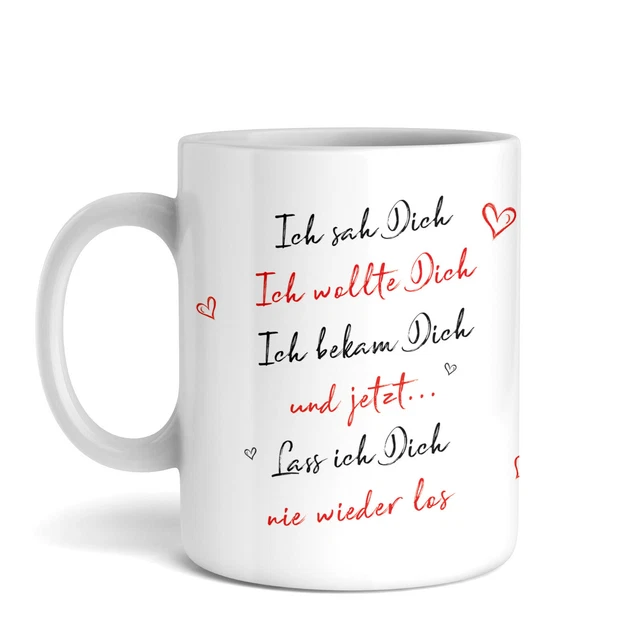 Ich sah dich | Tasse, Kaffeetasse, Keramiktasse | Geschenk Liebe Valentinstag