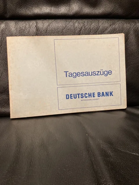 Kontoauszug-Hefter - Deutsche Bank - Tagesauszüge