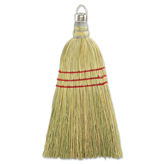 Boardwalk Corn Fiber Whisk Brooms - Yellow (1-Dozen)