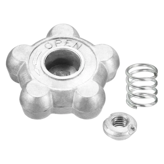 64mm Diámetro Mano Rueda, Aluminio Aleación Control Mango con Resorte Tuerca