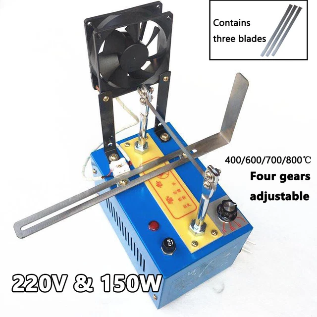 Electric 220V 150W Knife Cutting Machine Four Gears Hot Melting Heating Cutter