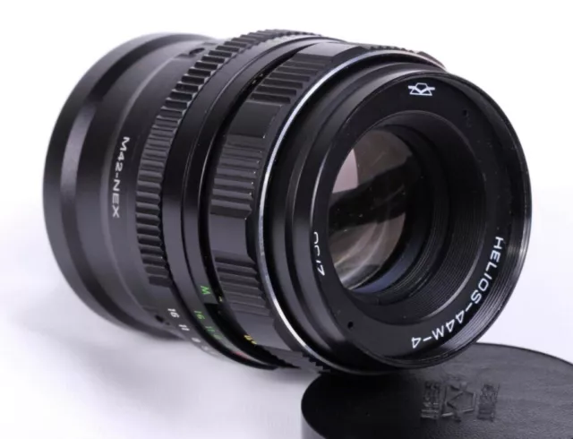 KMZ HELIOS 44m-4 2 / 58mm Cine Mod BOKEH Soviet lens, flfgnth Sony Nex E mount