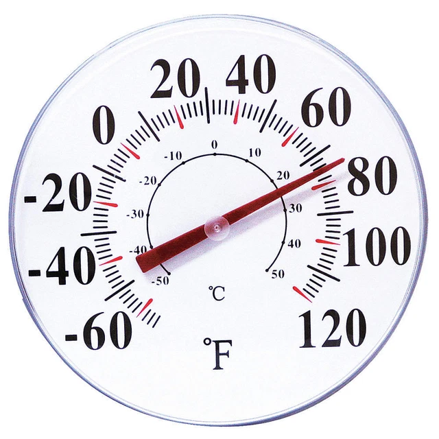 GRAINGER APPROVED 49T439 Analog Thermometer,-60 to 120 Degree F