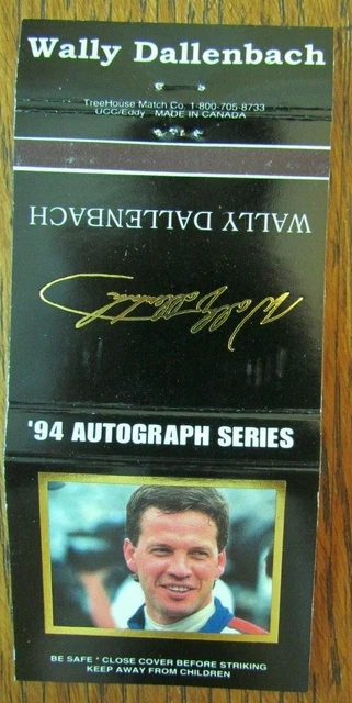 Nascar Racing Car Driver Wally Dallenbach Matchbook Cover 1994 Matchcover -D4