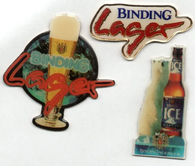 🍺Pin-Konvolut 3 Bier Beer Cerveza Pins Binding Brauerei Ice Lager Frankfurt 🍻