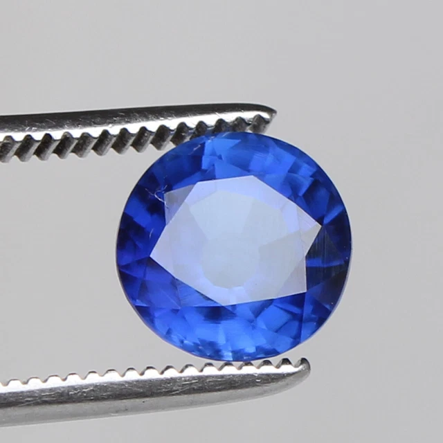 Saphir Naturel Bleu Bleuet 5.85 CT Rond Libre Certifié Pierre Précieuse