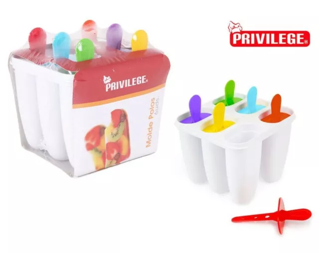 Privilege Mini-Stieleisformer für Eis am Stiel Formen Set Eisform Eisförmchen