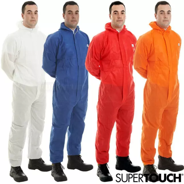 Disposable Coverall SMS Type 5/6 Protection Hooded Overall Suit Boilersuit Paint