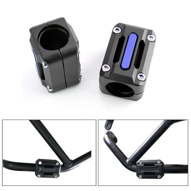 Protège-cadres Moto Pour Kawasaki ZX6R ZX9R ZX12R (1998-2004) | Absorbe Les Chocs, Métal + Caoutchouc + ABS, Noir