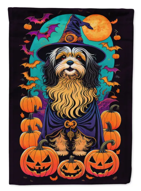 Havanese Witchy Halloween Flag Canvas Large House Size DAC1510CHF
