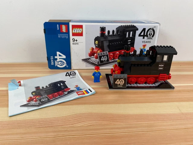 Mini Figure Scale Engine RARE LEGO 40370 40 Years Train Steam Engine Locomotive Set Minifigure ...