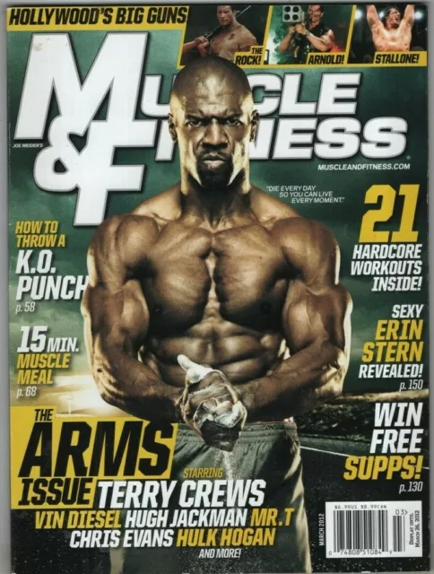 Muscle & Fitness Mag Terry Crews Arnold Schwarzenegger March 2012 032522RNON