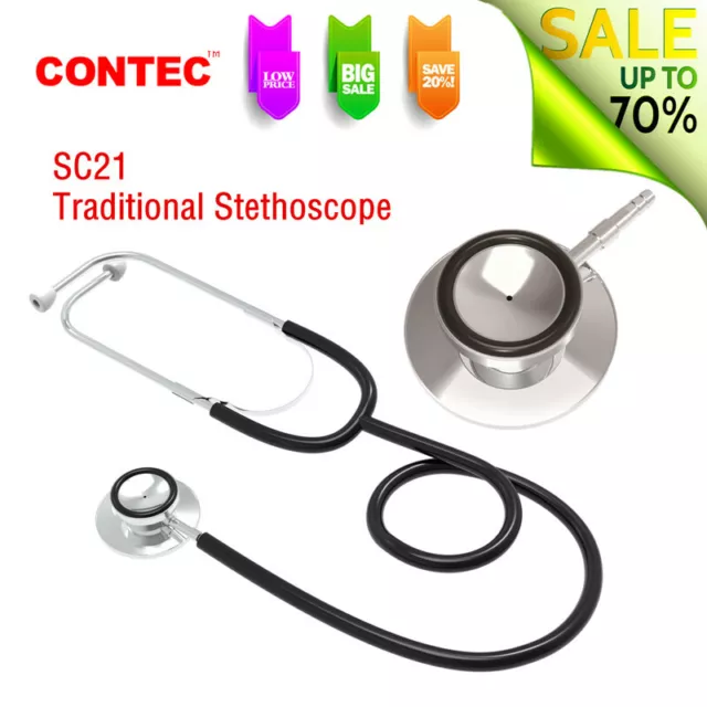 Contec SC21 Digital Dual Head Stethoskop Ton Herz Lungenarterien Stethoskope