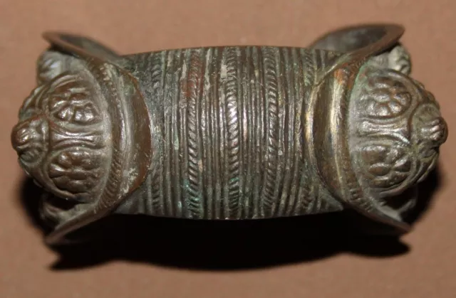 Antique Greek bronze fertility bangle bracelet